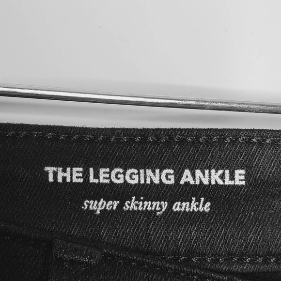 AG Adriano Goldschmied The Legging Ankle Super Skinny Black Jeans Sz 29R - Picture 6 of 9